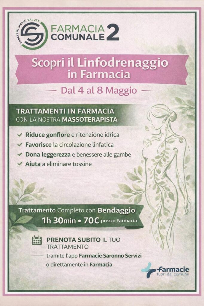 Scopri il Linfodrenaggio in Farmacia
